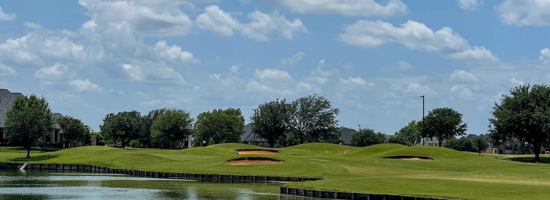 Pond on golf course